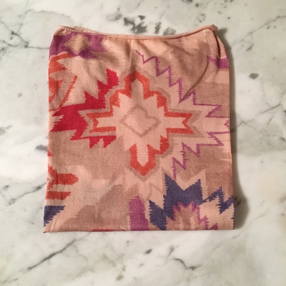 Free People Accessories - Free People Pink Printed Wideband Headwrap